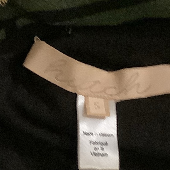 Anthropology Hutch Green/Black Striped Dress Size Small - Picture 4 of 5